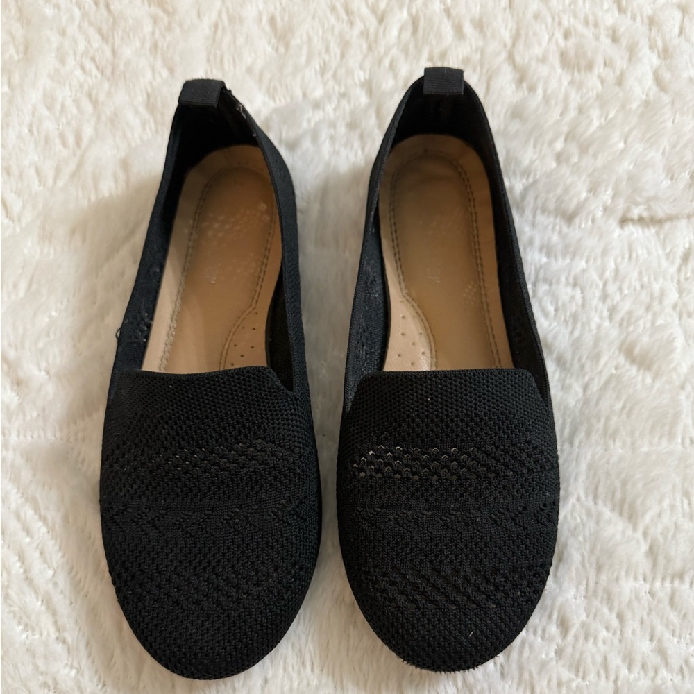 Black slip on shoes Size 6